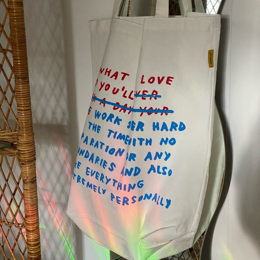 Work/Life Balance Tote Bag by Adam J. Kurtz - Picture 4 of 5